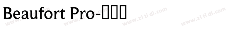 Beaufort Pro字体转换